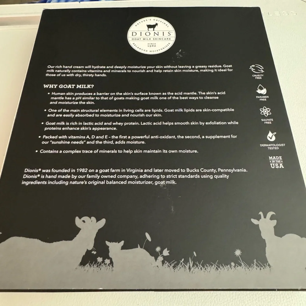 Dionis goat milk hand cream set of 8 - Picture 3 of 8